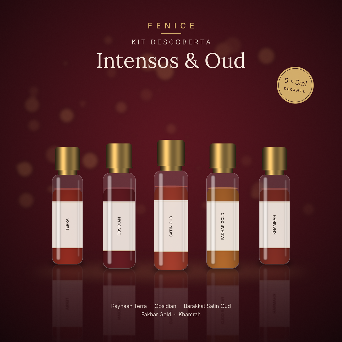 KIT DESCOBERTA INTENSOS & OUD (5 x 5ML)