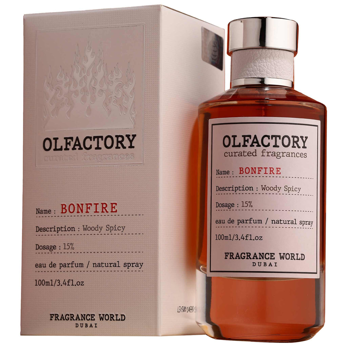 OLFACTORY BONFIRE FRAGRANCE WORLD 100ML